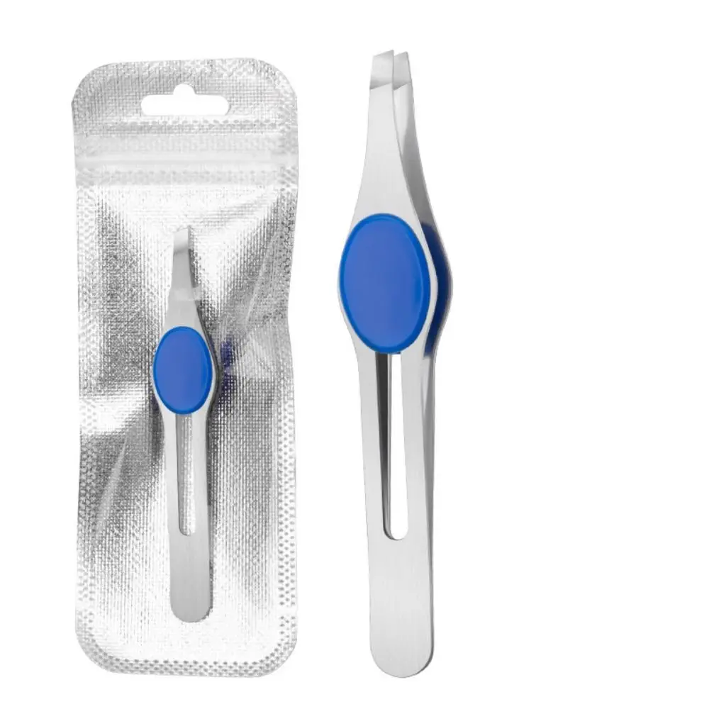 WholesaleTweezer Hair Beauty Fine Hairs Puller Slanted Eye Brow  Clips Removal Makeup Tool Professional  Stainless Steel Eyebrow