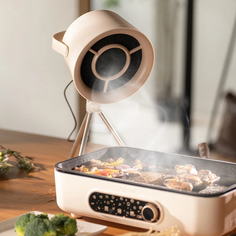 

Household kitchen Outdoor hot pot BBQ Small desktop USB flash drive for RV Low noise and strong suction Portable range hood