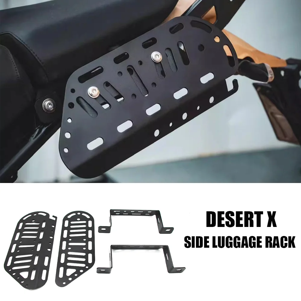 

For Ducati Desert X Luggage Rack Motorcycle Side Luggage Carrier Side Bag Bracket Desert X Storage Brackets Holder Parts