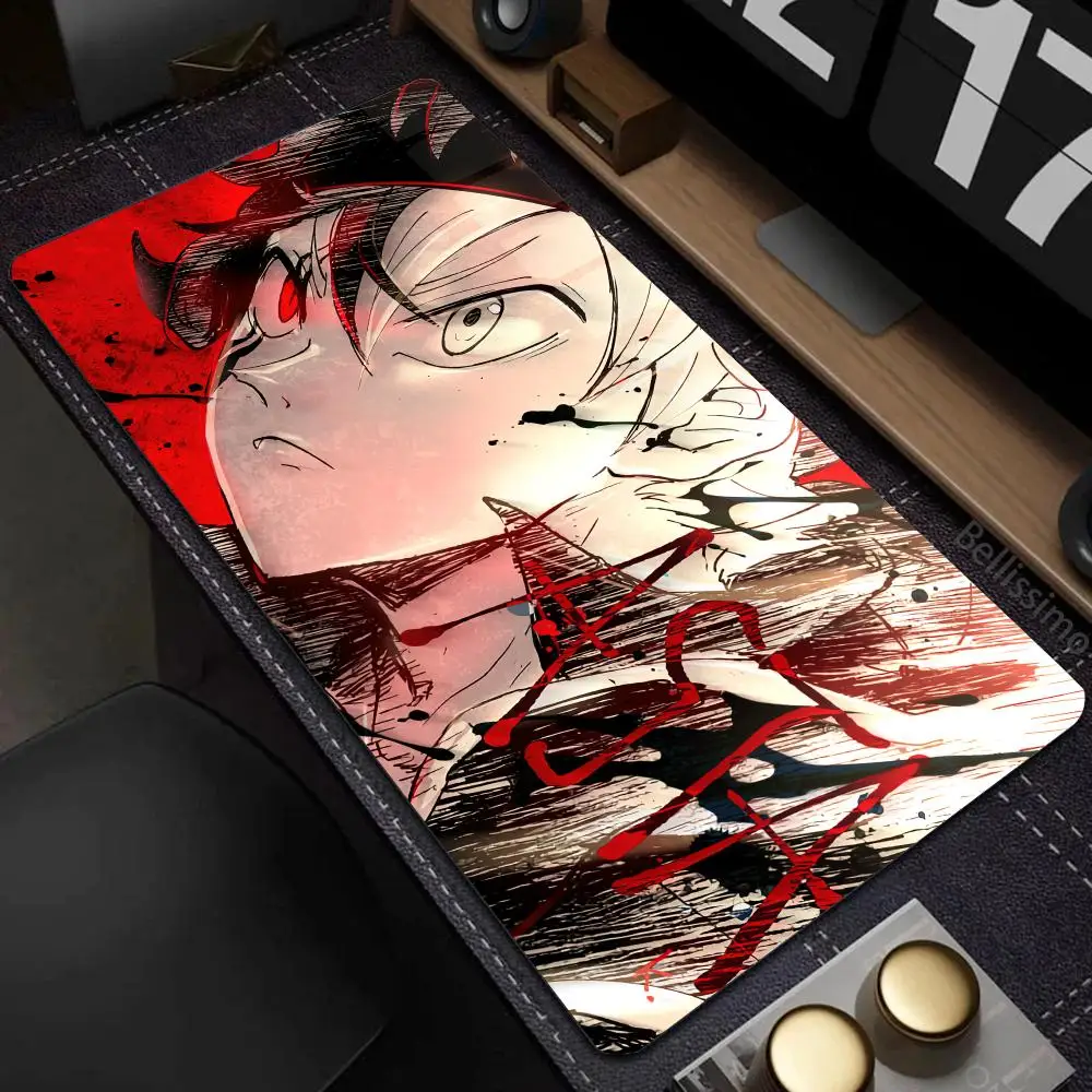 Imagem -03 - Grande Black Clover Gamer Mouse Pad Acessórios para Jogos de pc Esteira de Mesa Anime Computador Tapetes de Mesa Escritório xl