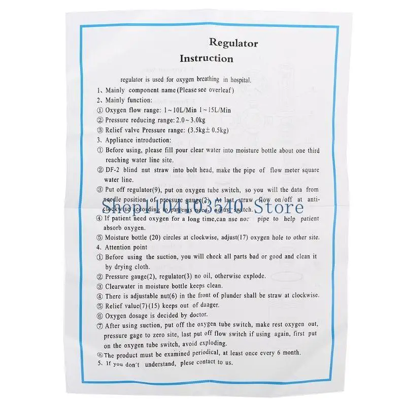 

02DC Высококачественный кислородный регулятор давления газа Ингалятор O2 Редуктор давления Кислородный манометр Расходомер