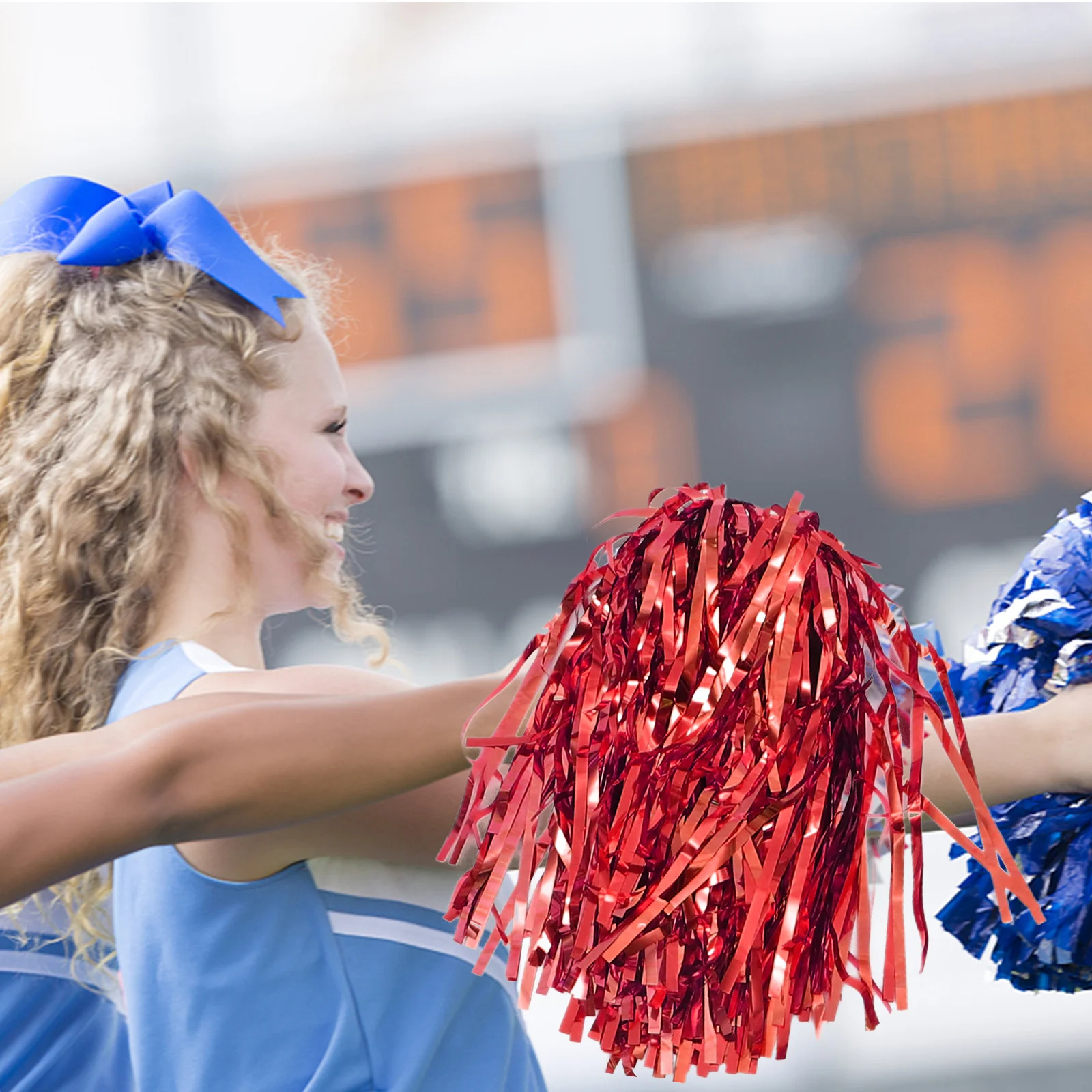 12 قطعة الكريات فرقة الهتاف الألوان الزاهية دائم قابلة لإعادة الاستخدام الألعاب الرياضية أداء الرقص الدعائم بوم بوم بوم بومس التشجيع #3