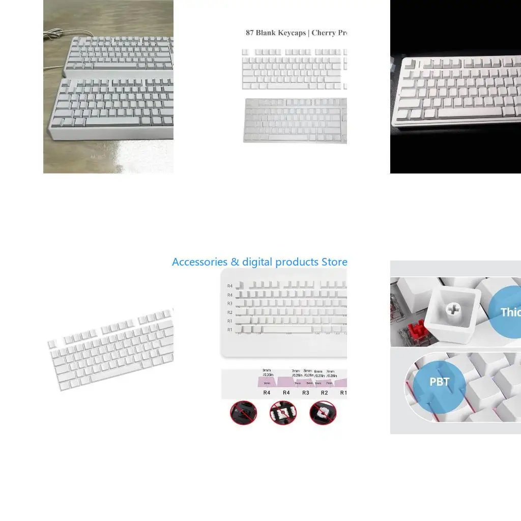 77JD DIY Mechanical Keyboards Thick PBT No Engraveds Keycap Dye Sublimation Cover