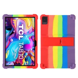 For TCL TAB 10 Gen 2 10.36 inch 2023 Tablet Case Airbags For TCL TAB 10 Gen 2 8496G Soft Silicone Ajustable Stand Precise Cover