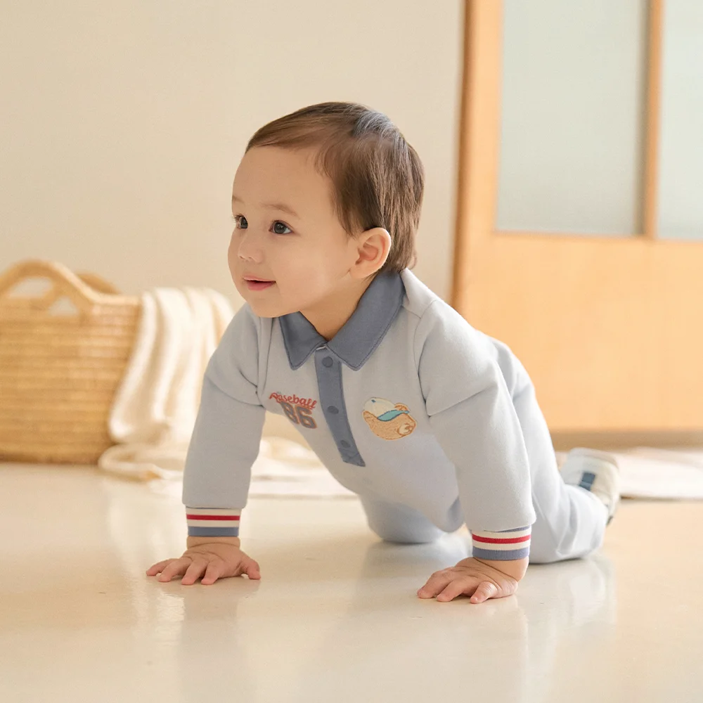 Dave Bella Bodysuit for Newborns Children's Autumn Jumpsuit Spring Babies Boys Clothes Romper Creeper Sleepwear Daily DB3263134