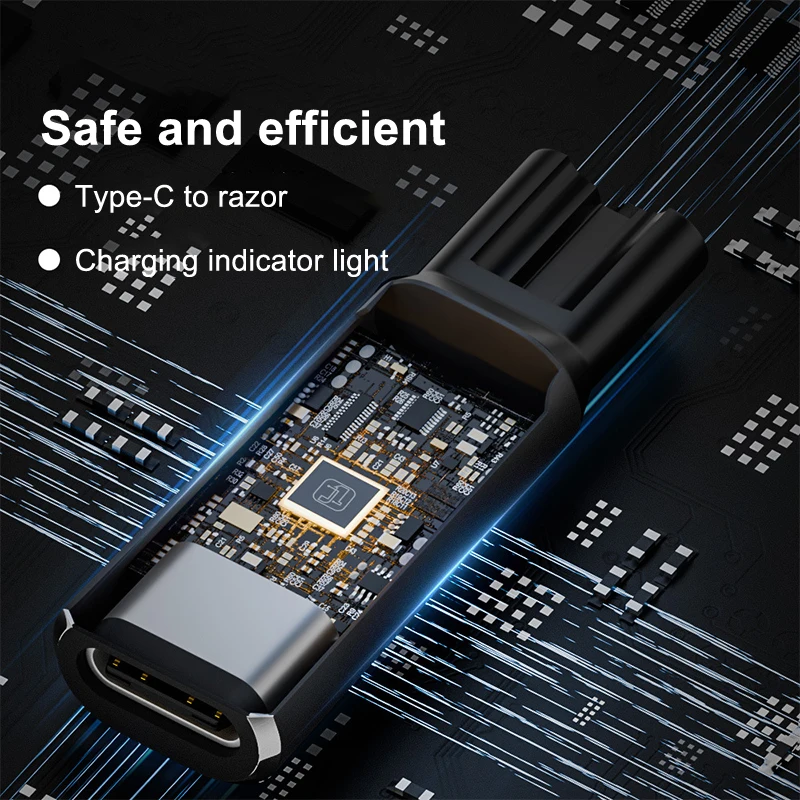 1Pcs Charger Converter 5V Type-C Shaver Adapter For  OneBlade QP2724 QP2834 QP1424 QP1924 QP4631 Beard Trimmer