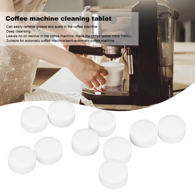 50-200Pcs Powerful Coffee Machine Cleaning Tablet Effervescent Tablet Descaling Agent Kitchen Coffee Tea Dirt Cleaning Tablet
