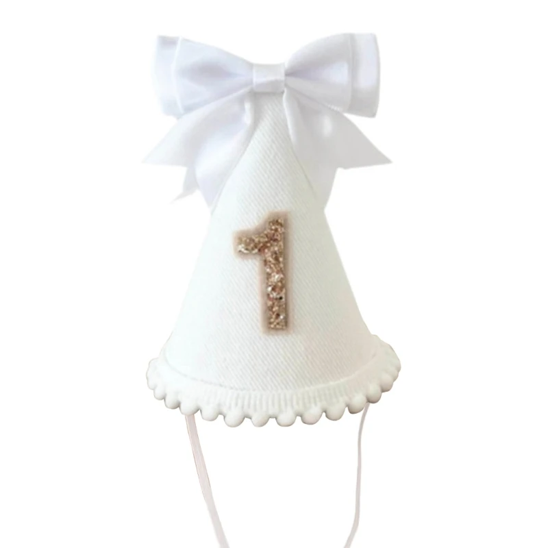 

23gd детская шляпа для дни рождения мягкая ткань с акцентом Bowknot для 1 -летнего ребенка