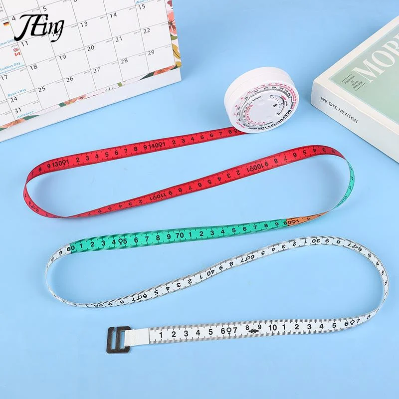 مؤشر كتلة الجسم أشرطة القياس الخياطة حاكم الخصر شريط القياس المحمولة جولة لينة قياس حاكم الملحقات العملية