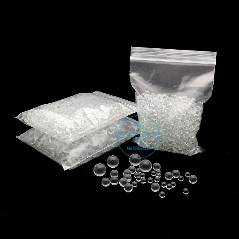 1000pcs/2000pcs 1mm-11mm Laboratory Anti-boiling Clear Glass Beads High Precision Soda-lime Glass Balls for School Experiment