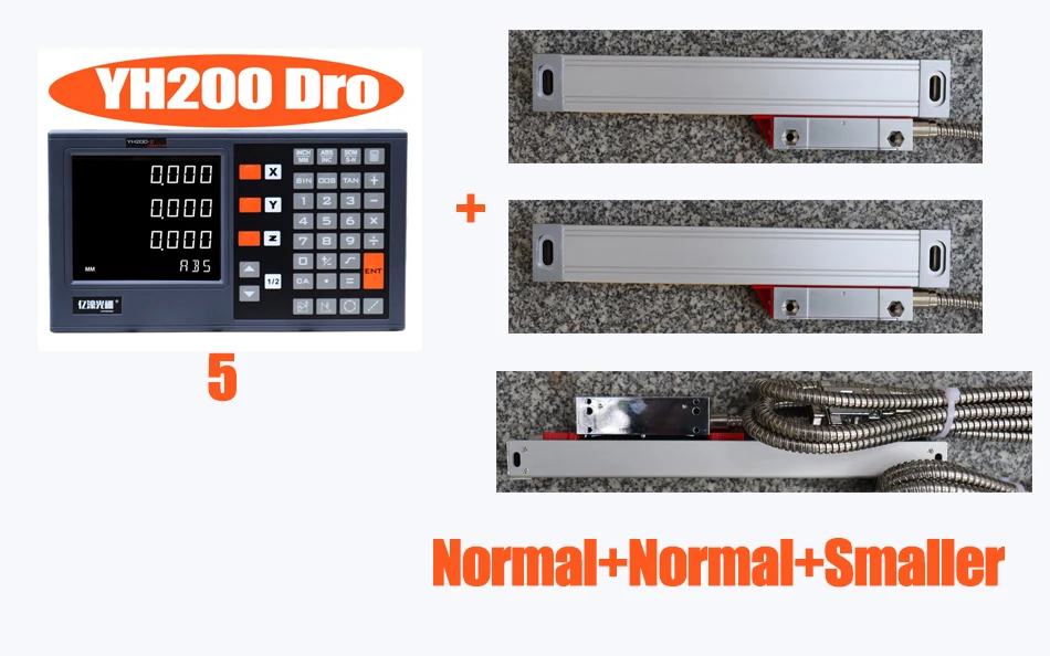 Digitale Uitlezing Dro Set YH200 Display Lineaire Schaal Kit Lineaire Encoder 5U 5V Ttl Voor Draaibank Mill Cnc Machines 2023 2/3 As