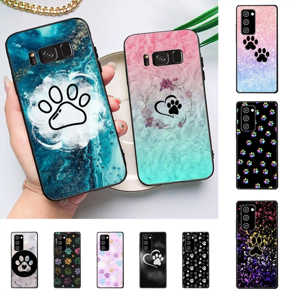 Etui na telefon dla psa łapy do Samsung Note 8 9 10 20 Pro Plus Lite M 10 11 20 30 21 31 51 A 21 22 42 02 03