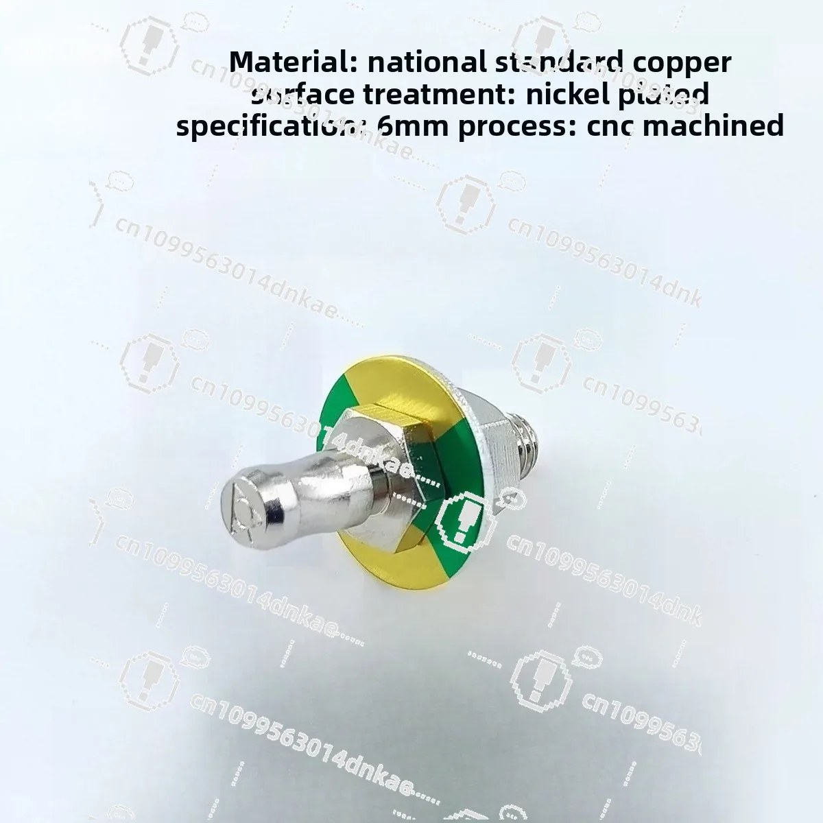 M6 Equipment Grounding Socket Instrument Equal Potential Terminal M6 Yellow Green Grounding Socket Grounding Pin