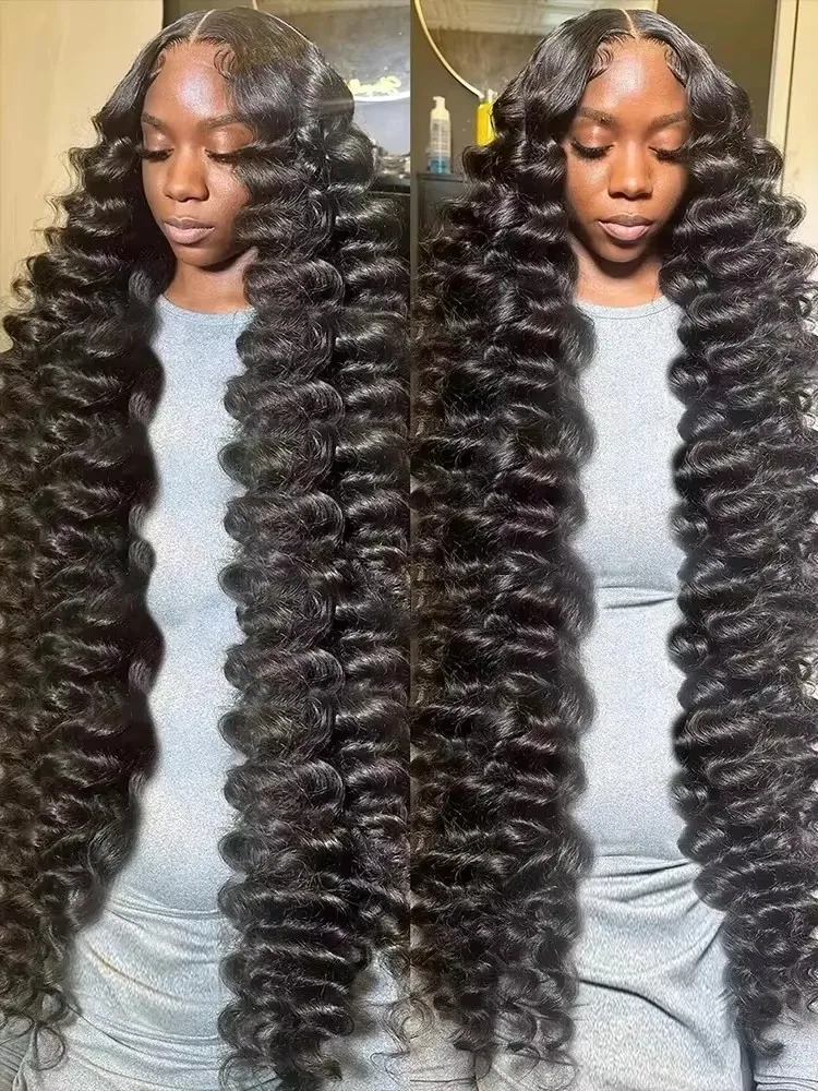 Parrucca a onde sciolte di densità 250 Parrucca per capelli umani 13x6 HD Parrucche anteriori in pizzo brasiliano 30 pollici 13x4 Parrucca frontale in pizzo a onde profonde per le donne