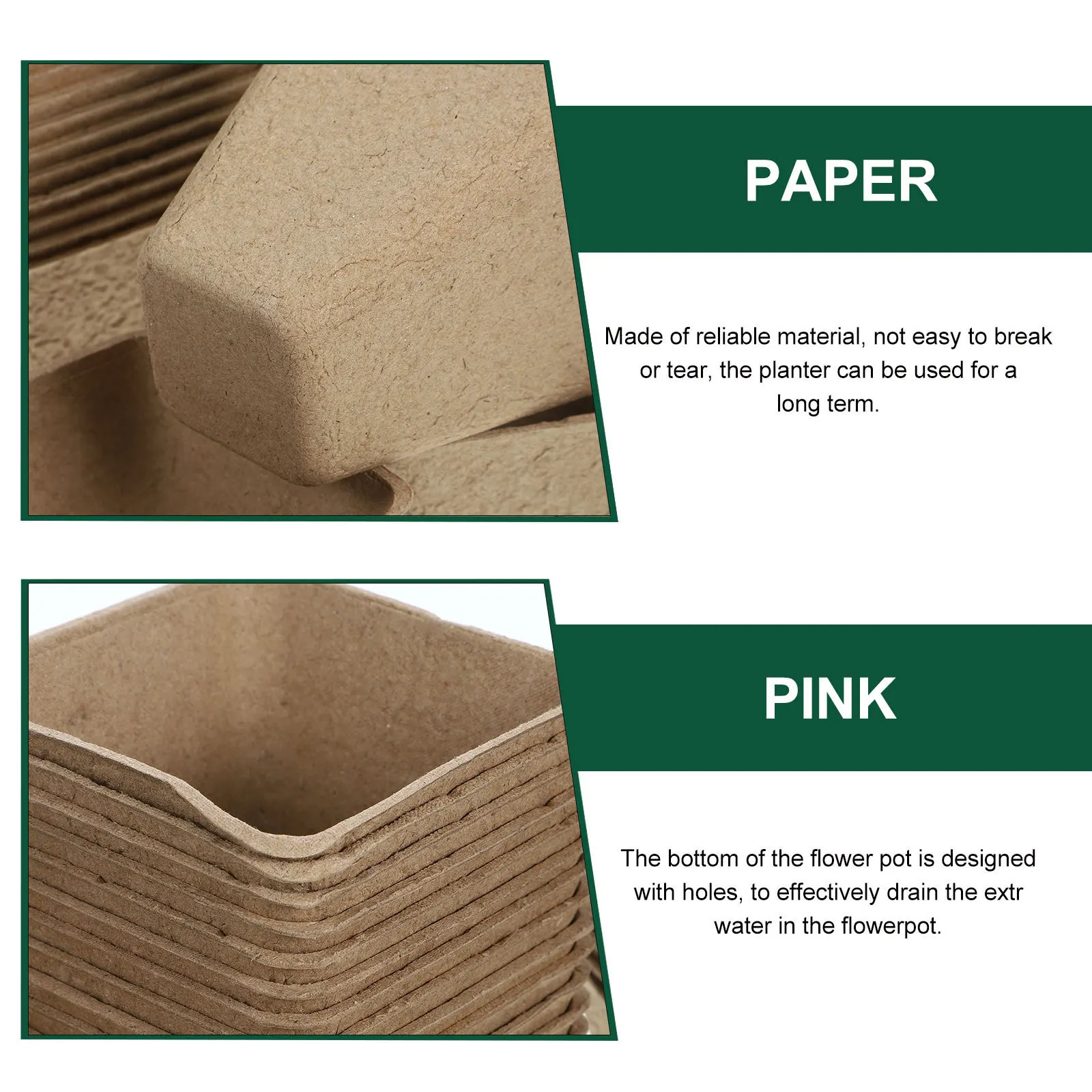 

1Set Nursery Pots Paper Small Planting Pots for Flowers Vegetables Indoor Garden Plant Supplies Garden Nursery Pot