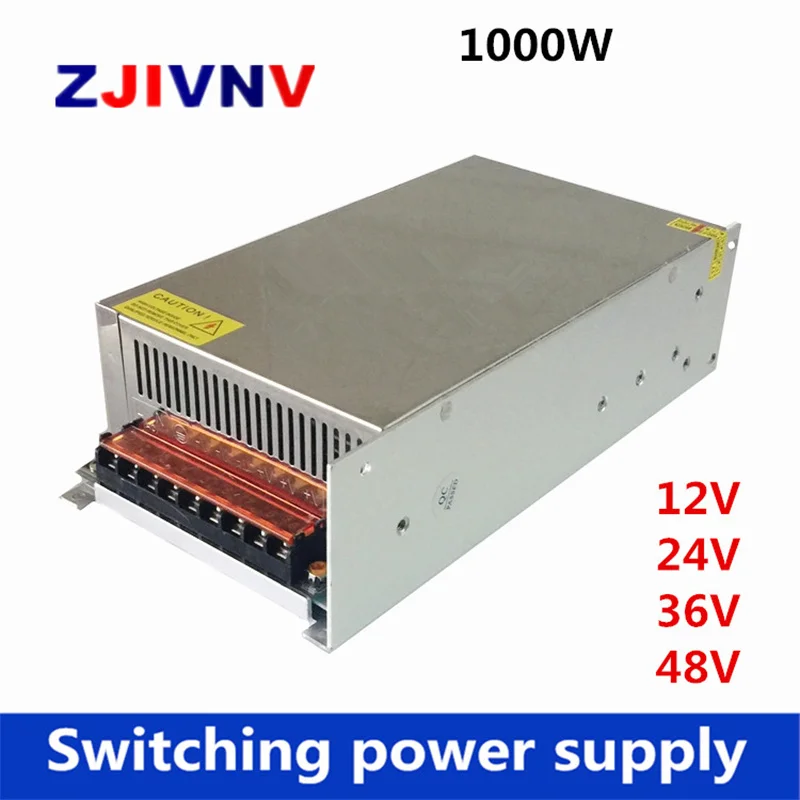 1000W Switching Power Supply DC 12V 24V 36V 48V Constant Voltage LED power supply input 110/220V Ac To Dc Smps