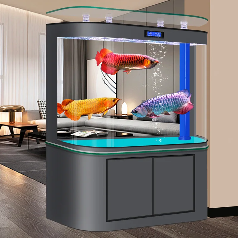 Automatic circulation filtration medium and large household ecological bottom filter living room water-free box