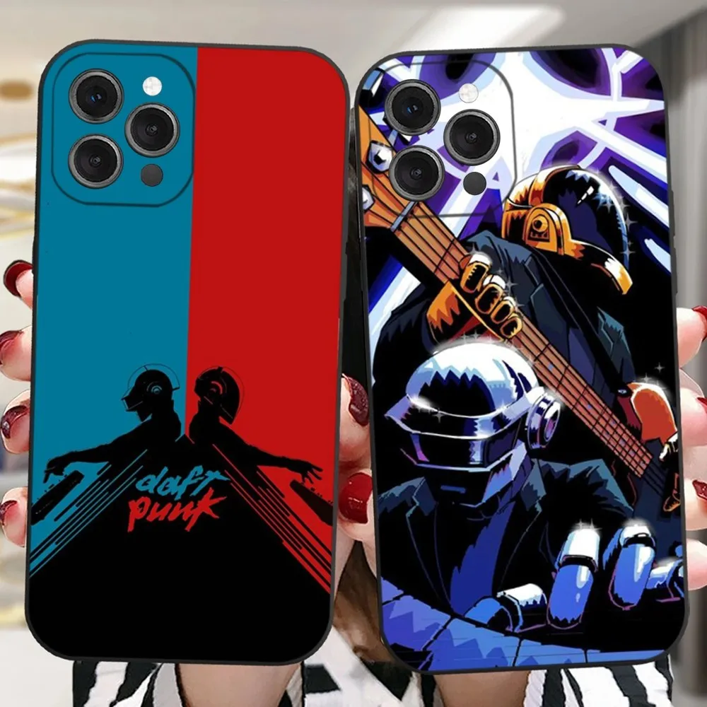 Rock Band D-DaftS P-PunkS Phone Case For iPhone 16,15,14,13,12,11 Plus,Pro,Max,XR,XS,X,7,8 Plus,SE,Mini Silicone Soft