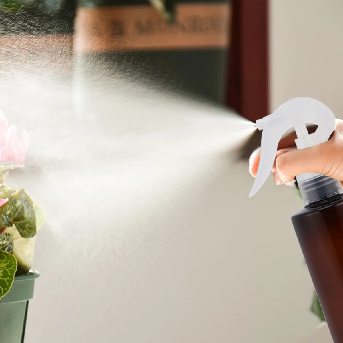 

5Pcs Plastic Spray Bottle Small Mouse Design Refillable Lightweight Trigger Portable for Liquid Water Dispensing