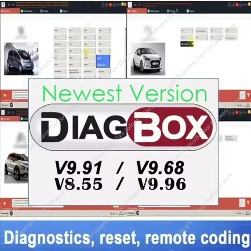 Car Diagnostic Tool Software Download Diagbox V9.96 Lexia-3 V9.96 PP2000 V48/V25 V7.83 V9.91 V8.55 Vehicle Diagnosis for Automot