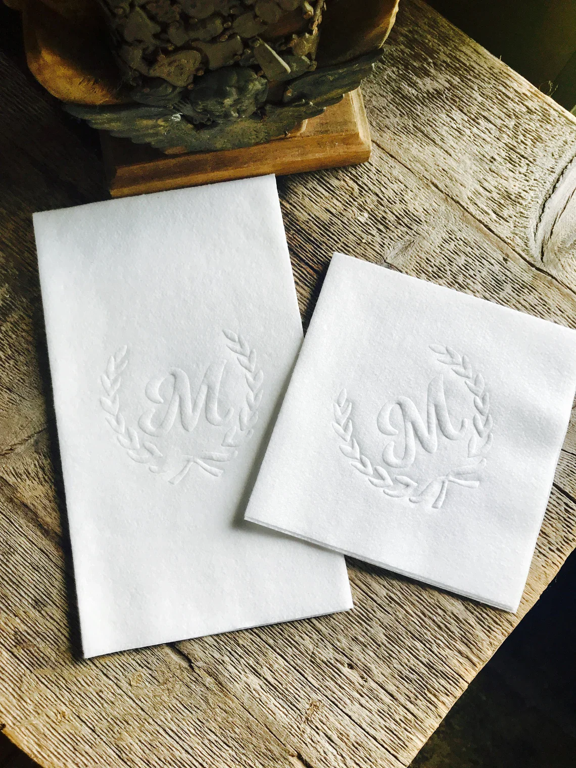 50pcs Embossed Linen Like Guest Towels, Dinner Napkins, Monogrammed, Paper, Personalized, Wedding Napkins, Restroom Towels, Eleg