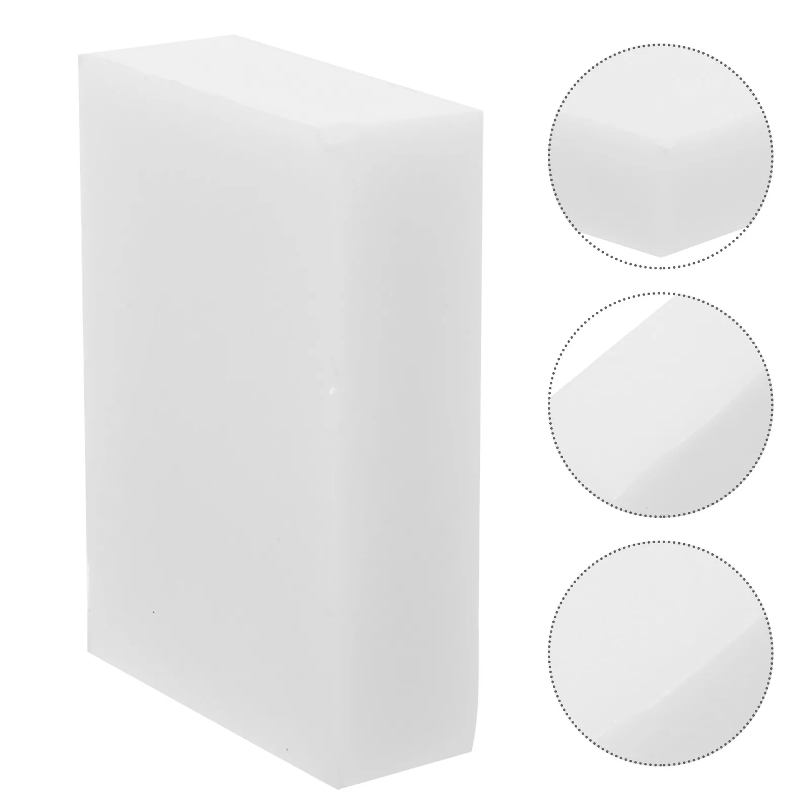 

Single Double Snowboard Wax White Easy Use Clean Skiing Board Wax Enhance Speed Protect Snowboard Life Scrubber