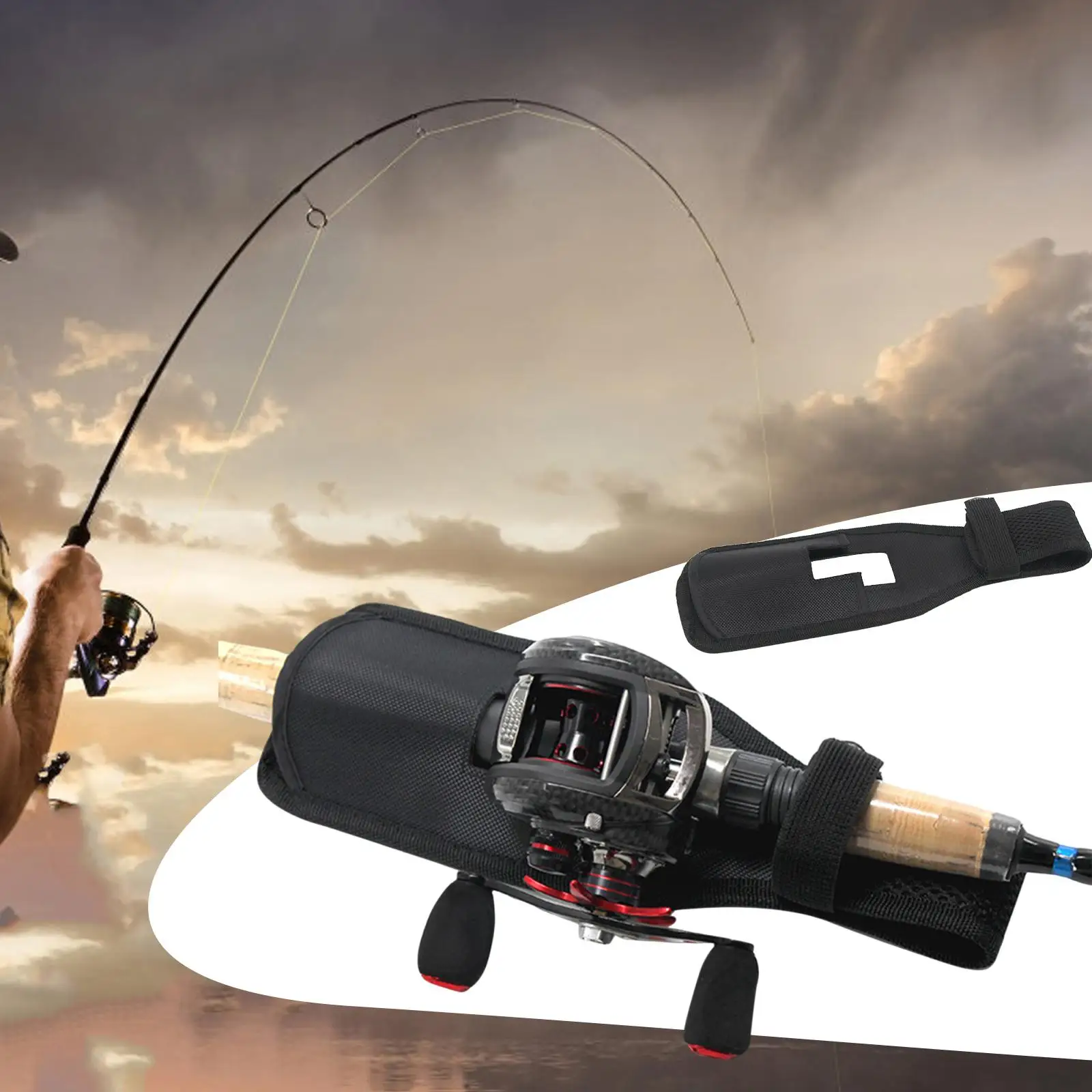 إغراء قضيب حقيبة الصيد الملحقات السفر مريحة في الهواء الطلق حامل قوي