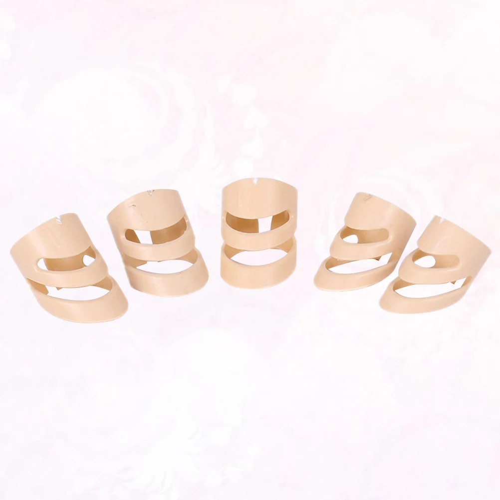 

5 Pcs Ring Finger Cover Acoustic Attack Guitar Picks Accessories Pickup Thumb Medium for Electric