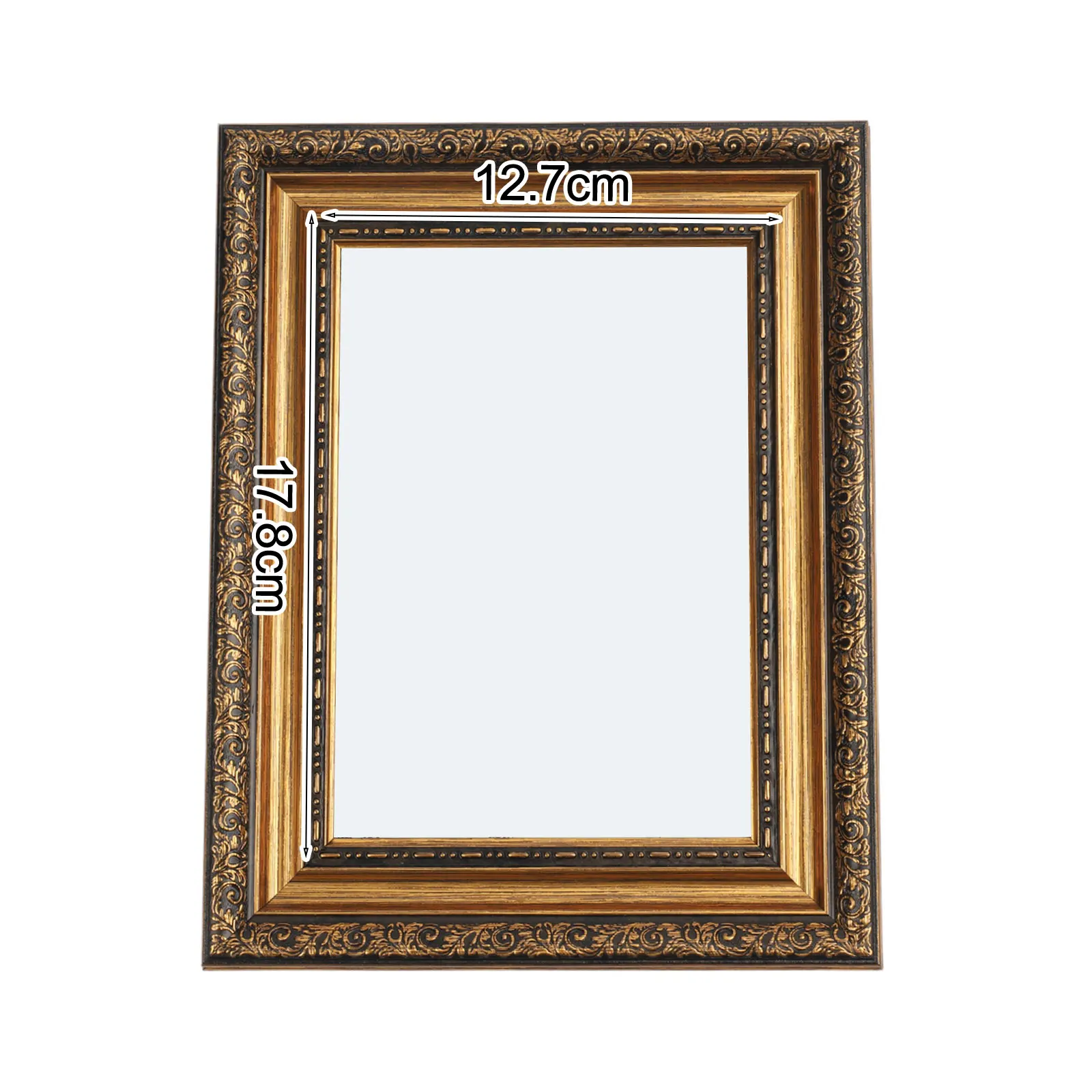 Ornate 7 Inch Resin Frame with Classic Design for Display of Photographs and For Artwork in Various Environments