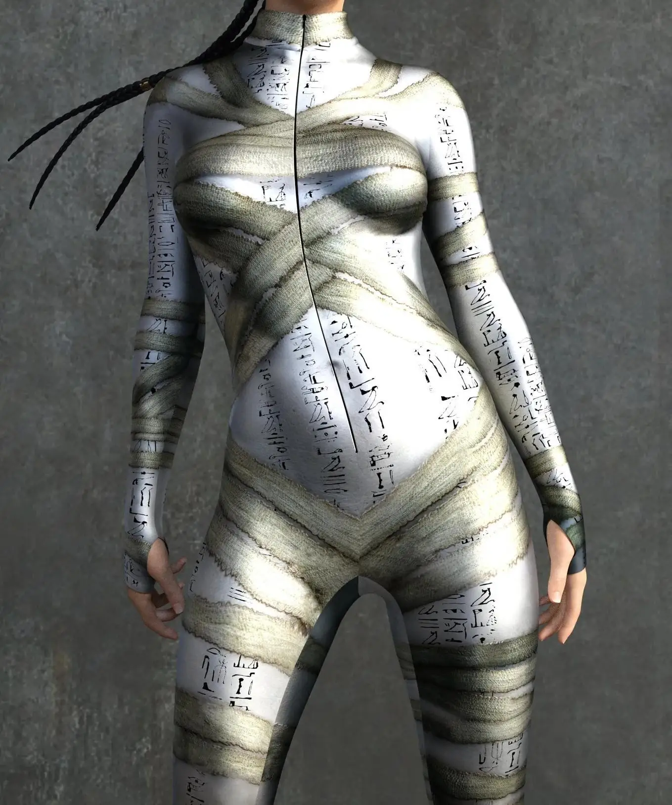 Armour Cyber Damen Cosplay Punk Jumpsuit Kostüm für Feiertage, Halloween-Party, Ausgefallene Aufführungen, Bodysuits, Rompers, Zentai – Detail 15