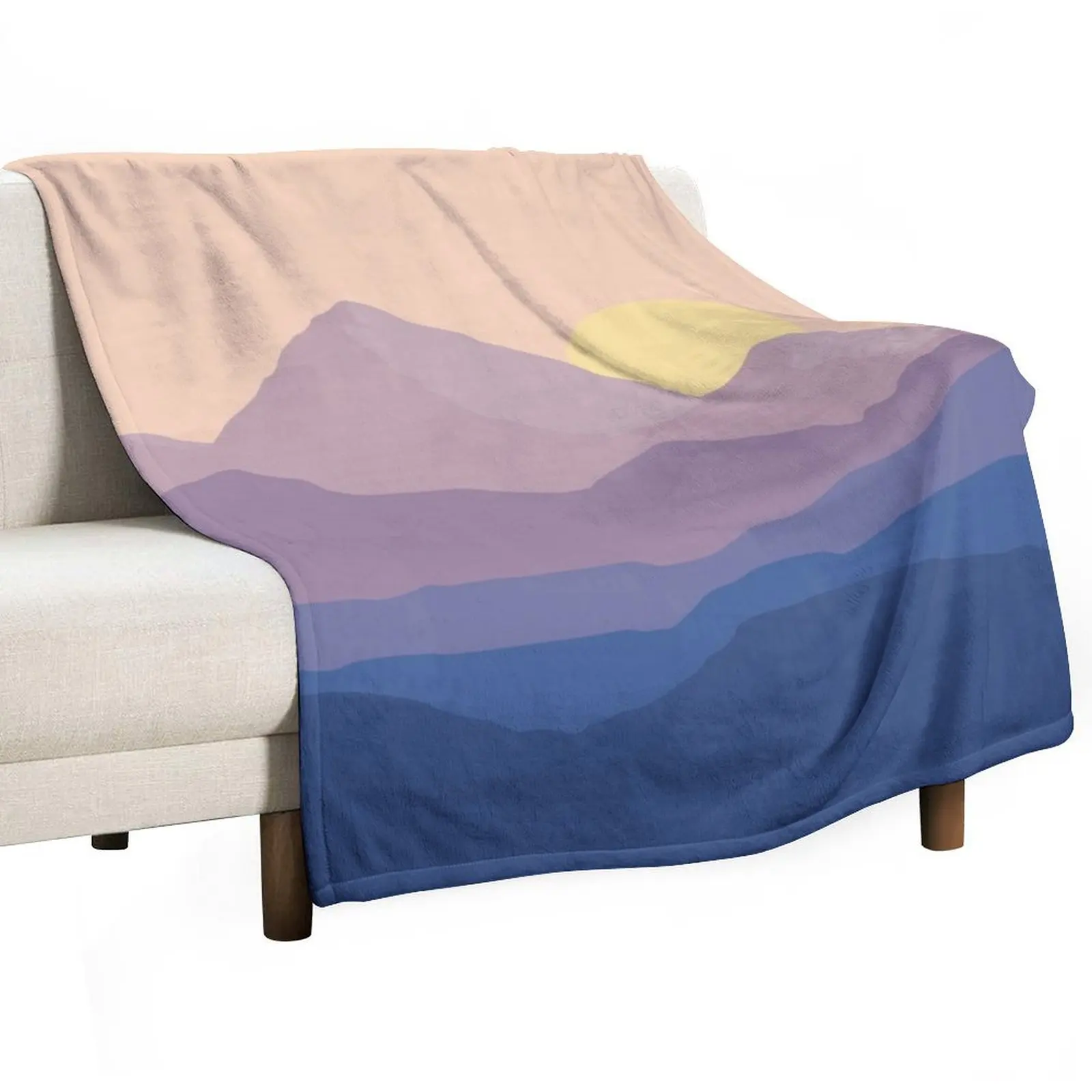 Chill Mountain Horizon Throw Blanket Sofa Throw wednesday Blankets