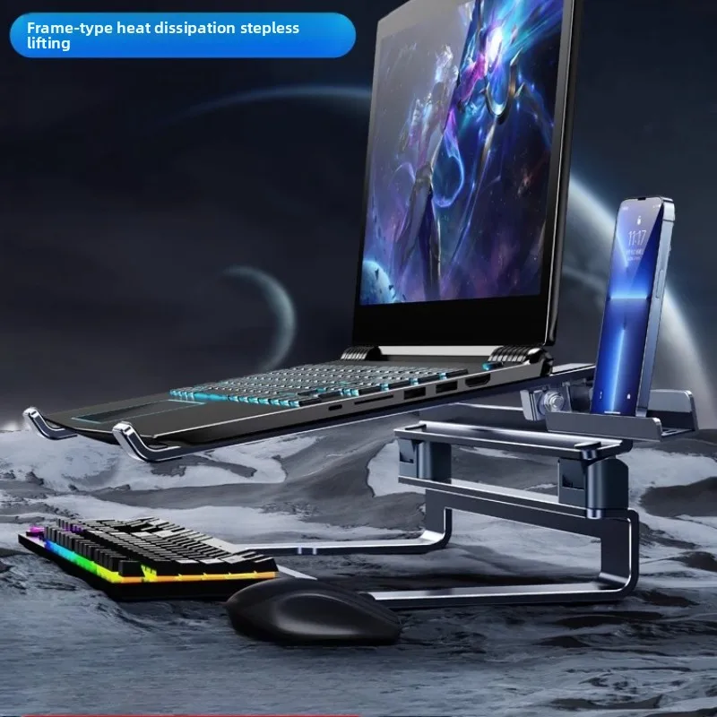 

Gaming Laptop Stand, Computer Cooling Base, Notebook Elevation Holder, Large Size Adjustable Laptop Rack, Desk Riser