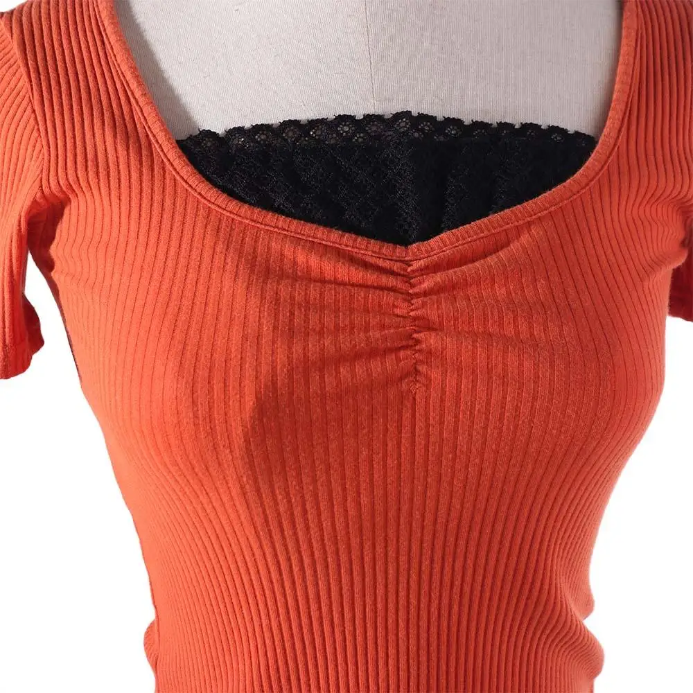 

Breathable Stripe Strapless Insert Wrapped Chest Mesh Clip on Bralette Lace Anti-Glare Tube Top Intimates Accessories Thin Lady