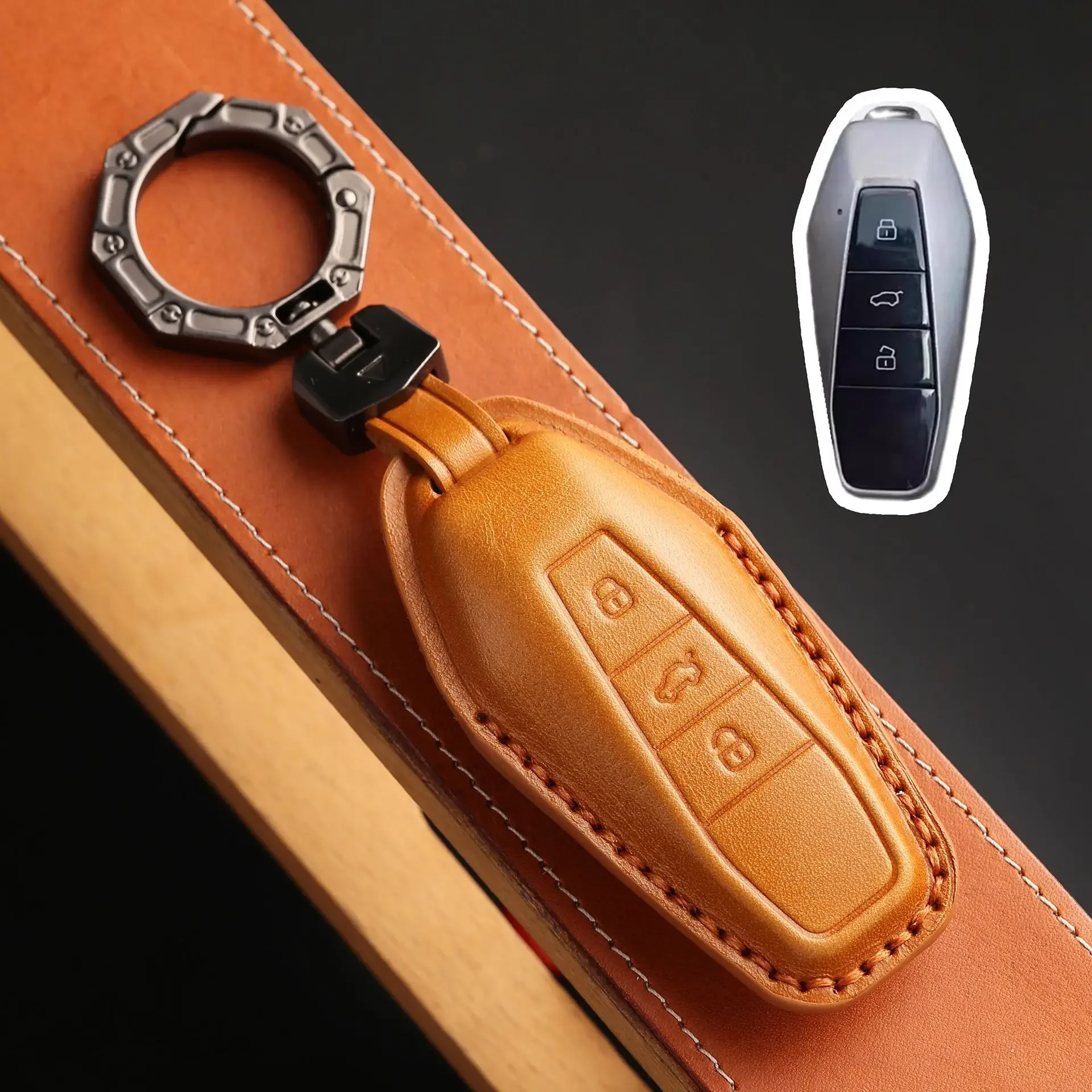Leather Car Key Fob…