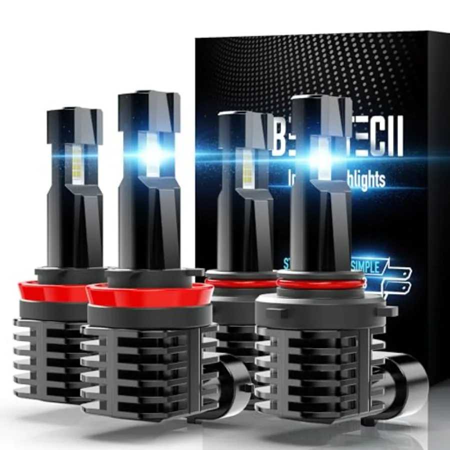 

Fanless In Line HB3 H8 H9 Fog Light Bulb 6500K Xenon White 9005 H11 Bulbs for Automotive Fog Lights