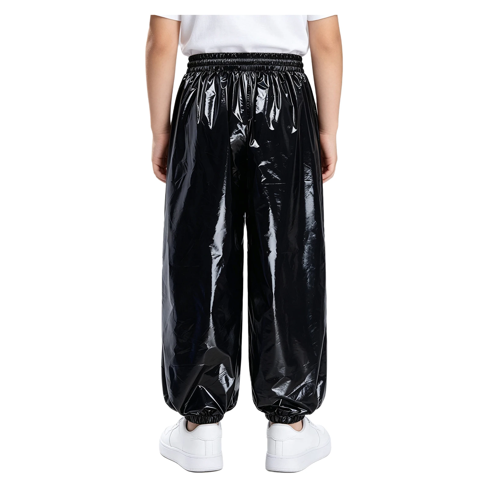Boys Water Resistant Jogger Pants Elastic Drawstring Waistband Trouser with Pockets for Kids Outdoor Workout Dance Practice