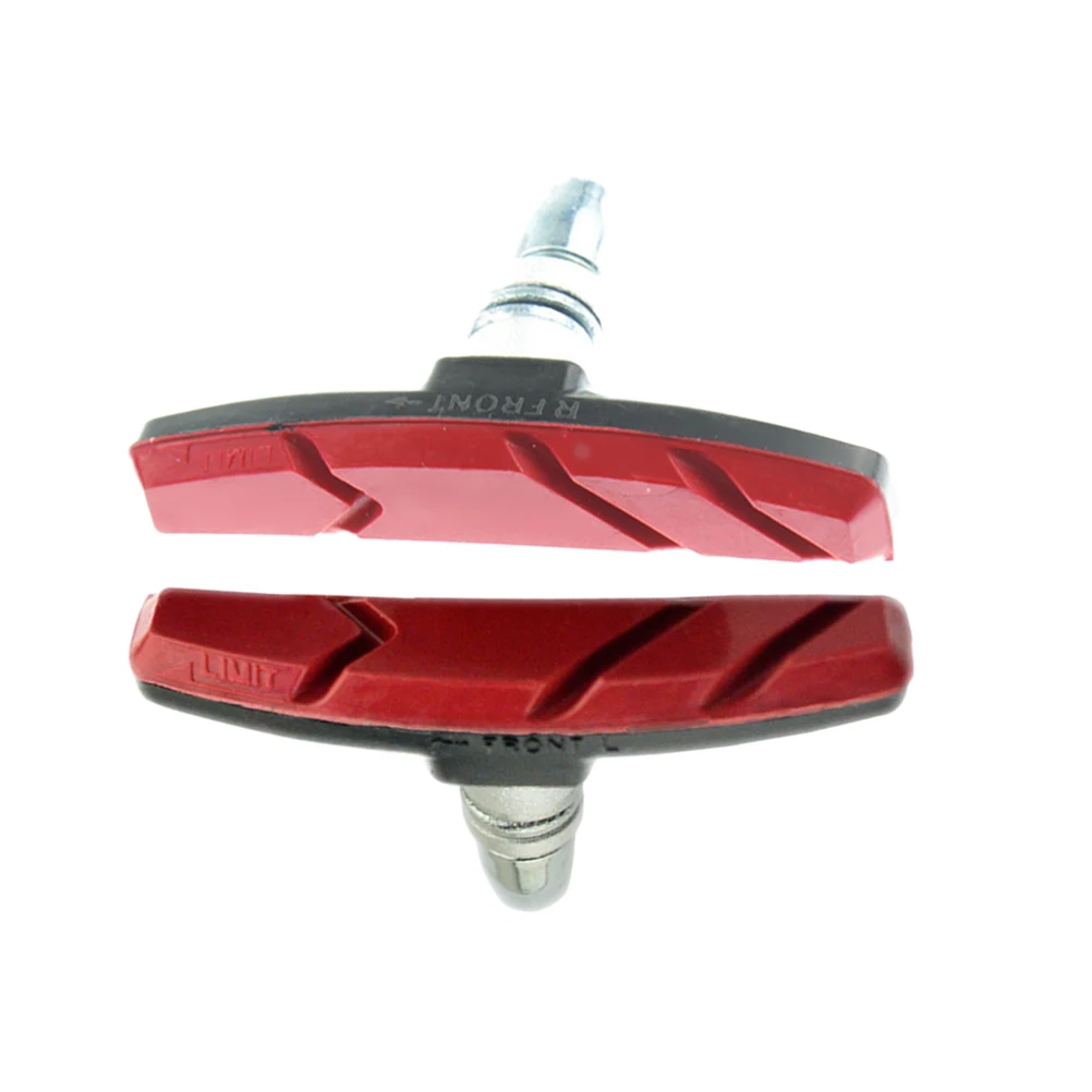 

1 Pair Pads For Mountain Road Bike Braking Shoes Blocks System Durable Rubber Steel Non-Slip Water-Proof