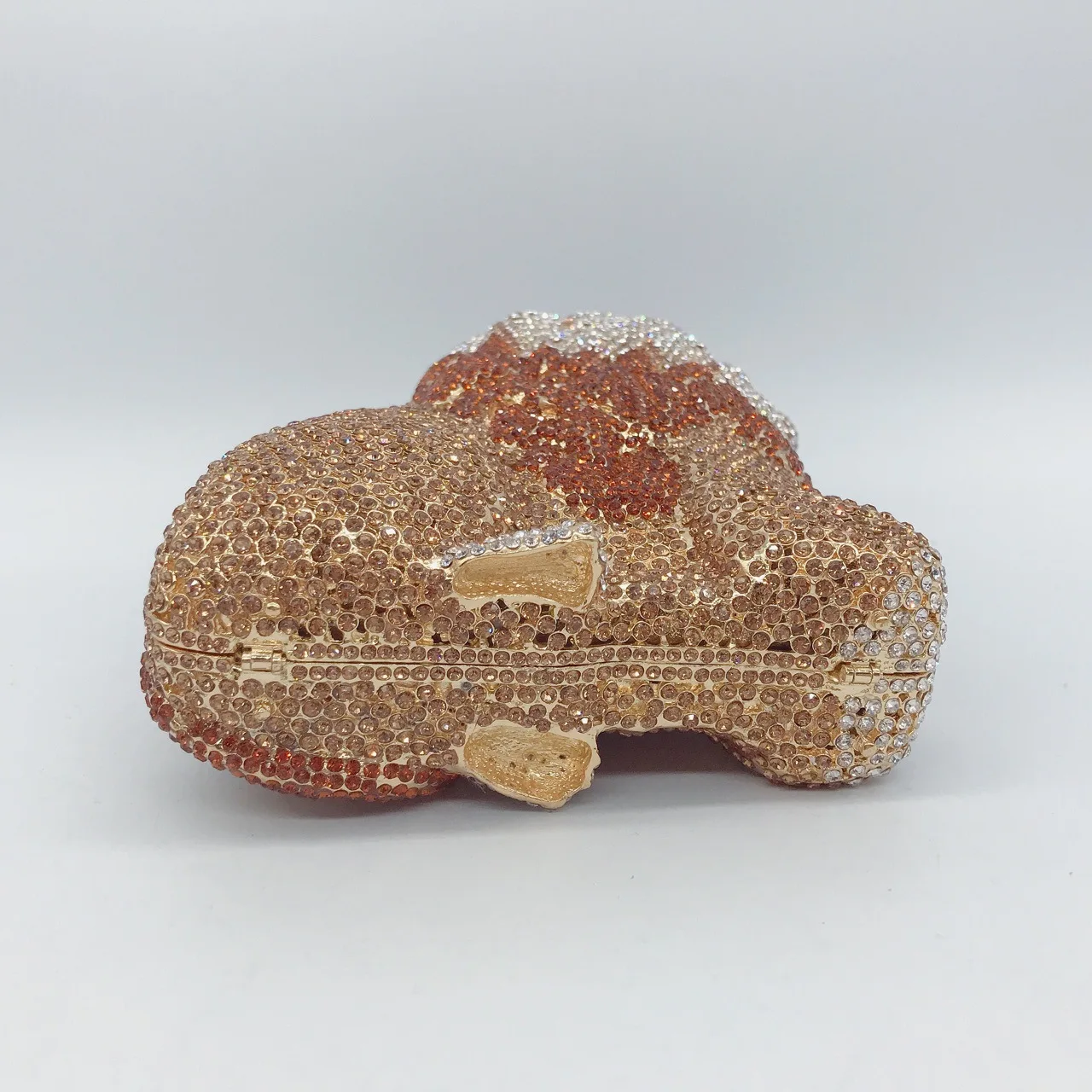 Lion Animal Shape Crystal Evening Bag Purse Rhinestone Tote Bridal Diamond Clutch Minaudiere Wedding Party Bag