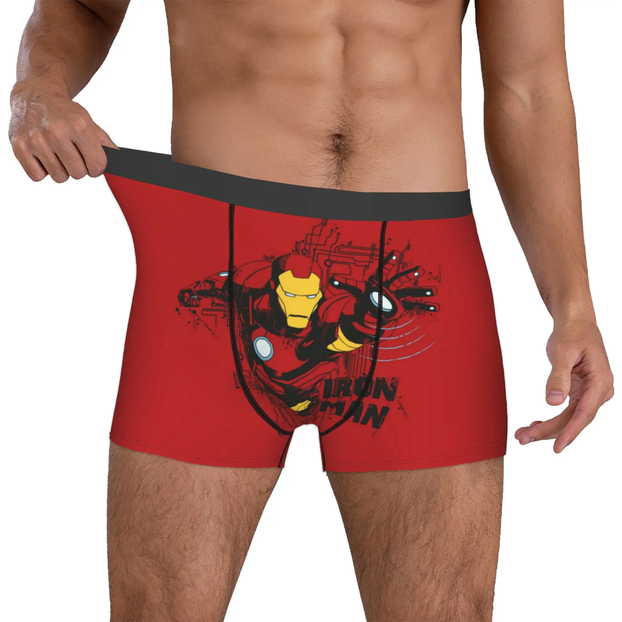 

Customized Male Novelty Iron Anime Man Underwear Boxer Briefs Breathable Shorts Panties Underpants