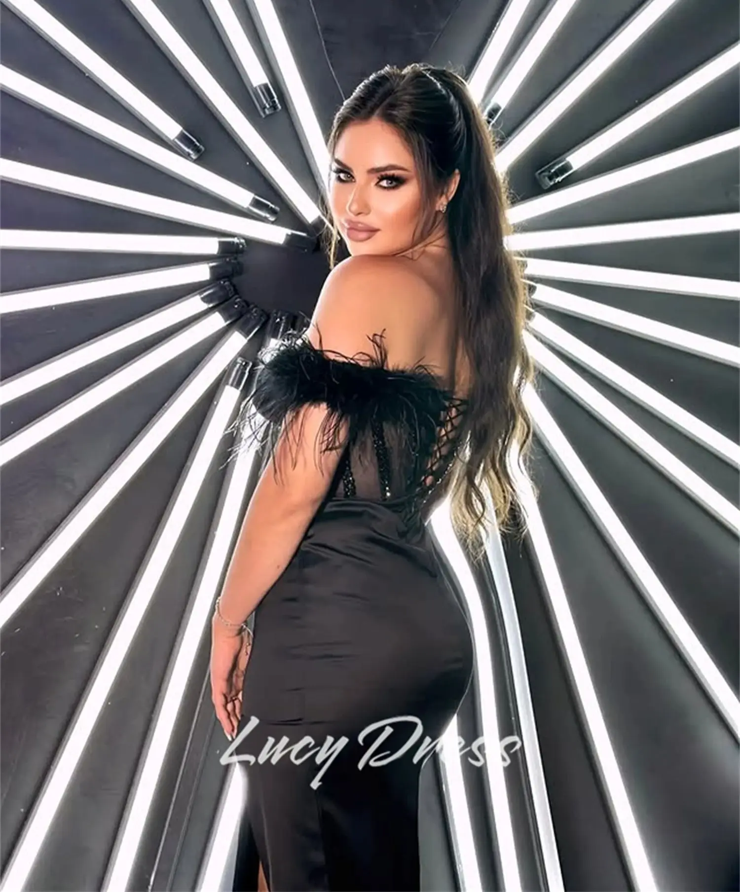 루시 맞춤형 파티 드레스 특별 행사 드레스 인어 댄스 파티 드레스 드레스 갈라 파티 드레스 칵테일 드레스 이브닝 드레스