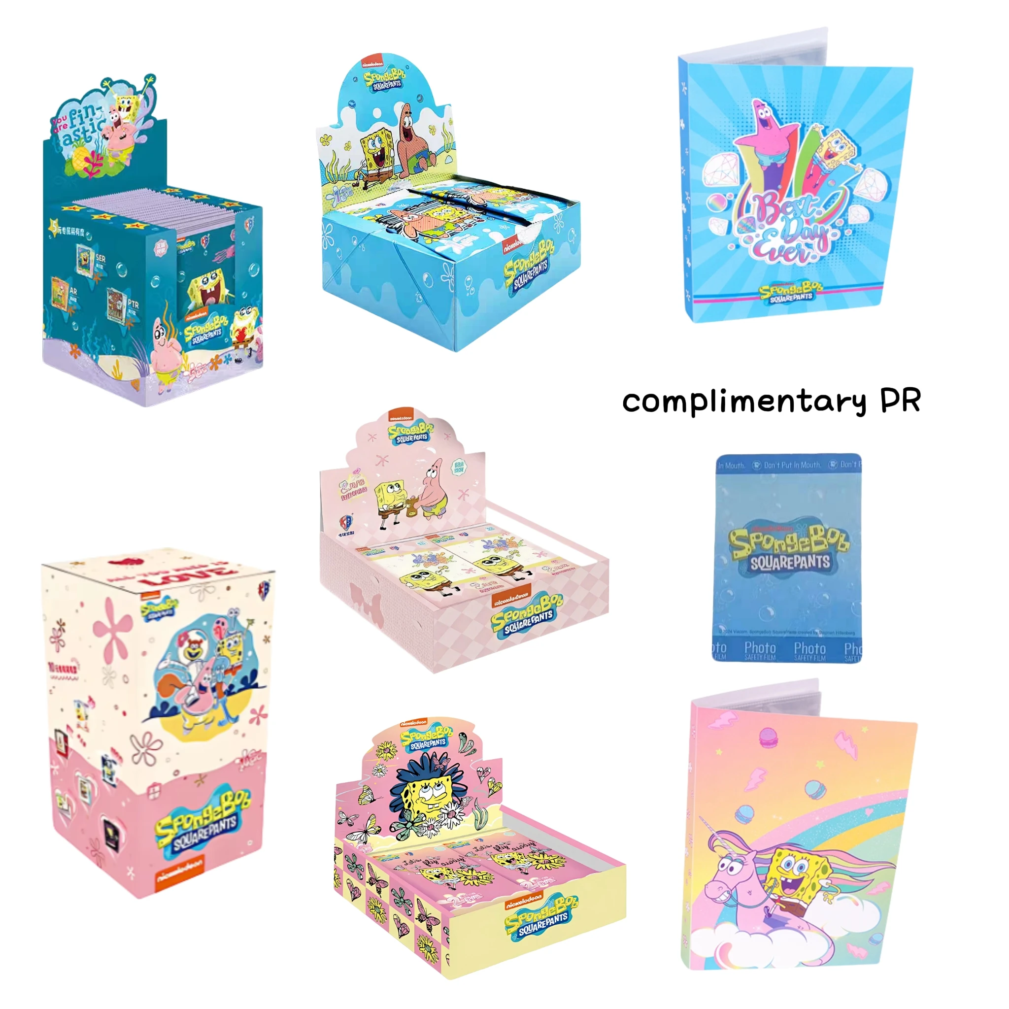 KABAO Genuine SpongeBob SquarePants Complimentary PR Collection Cards Star Personality Times Show Animation Cards Toys Gifts