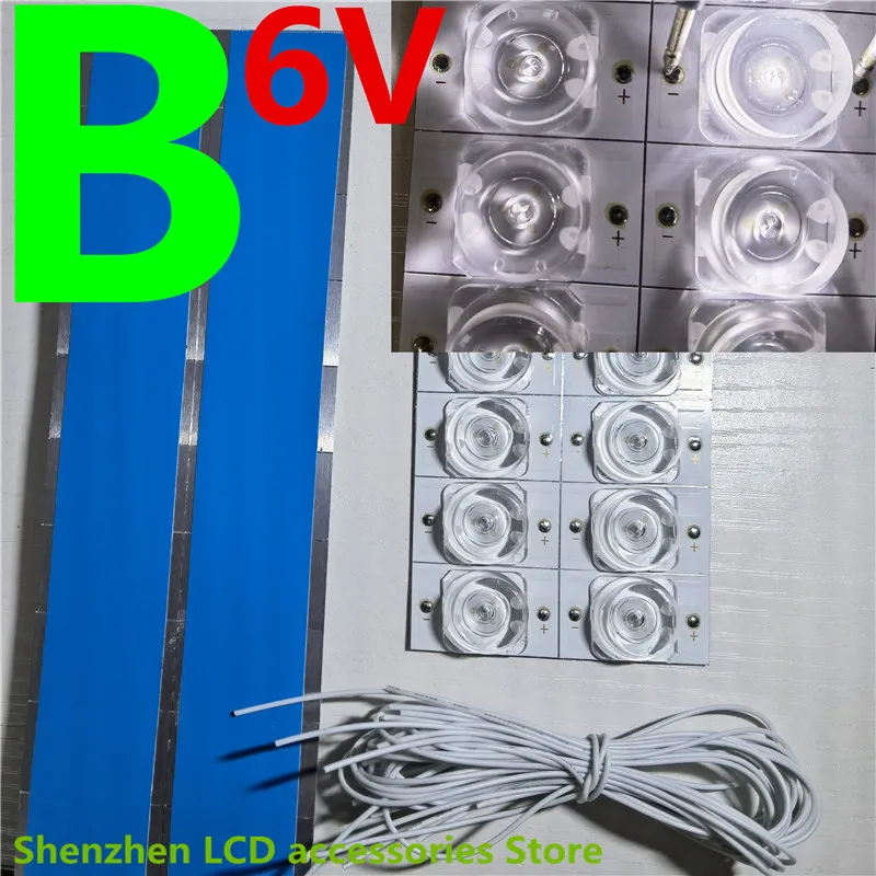 100%NEW 6V 3v SMD Lamp Beads with Optical Lens Fliter for 32-65 inch LED TV Repair LG 49LY320C-CA LG Innotek DRT 3.0 49"A/B type