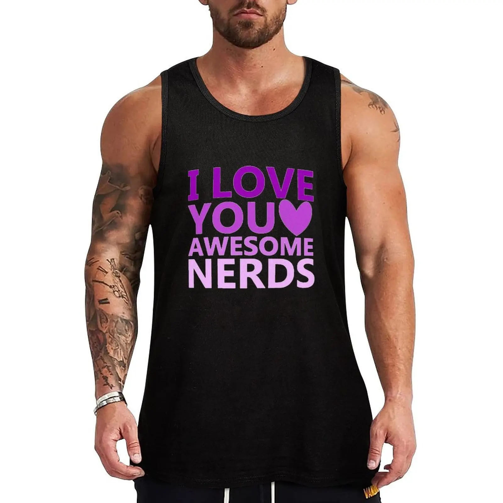 

Awesome Nerds Tank Top Urban Street Tank Top Casual Sleeveless Shirt