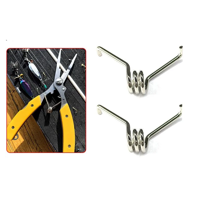 4PCS Lure Pliers Accessories Steel  Spring Fishing Scissor Jewelry Pointed Nose Pliers   Torsion Spring