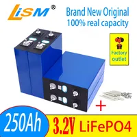 3.2V 250ah Lifepo4 Grade A Rechargeable Battery 3c Lithium Iron Phosphate DIY 12V 24V Electric Car Boat Solar Storage RV Inverte