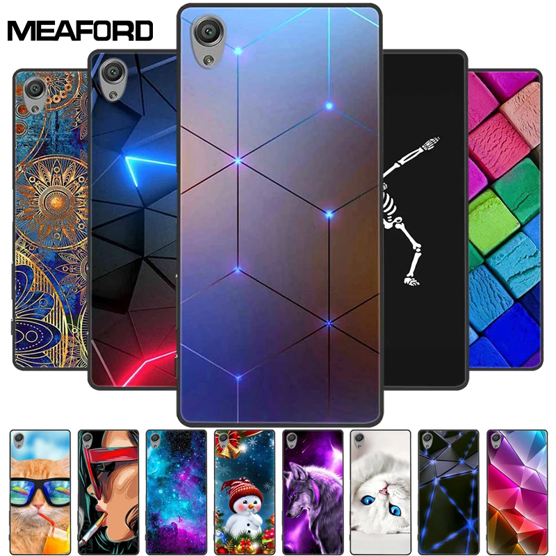 Dla Sony Xperia X Case F5121 Fashion Soft TPU Silicone Back Cases dla Sony Xperia X Cover Protective Funda XperiaX Cartoon F5122