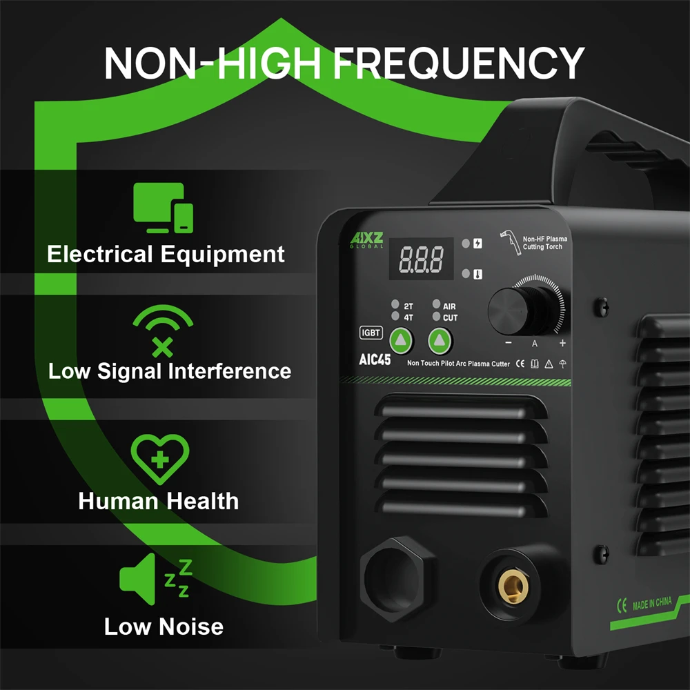 Aixz aic45 Plasmas chneid schweiß gerät 220V igbt Wechsel richter berührungs loser Pilot lichtbogen Luft plasmas ch neider 2t 4t Schneiden 10-16mm