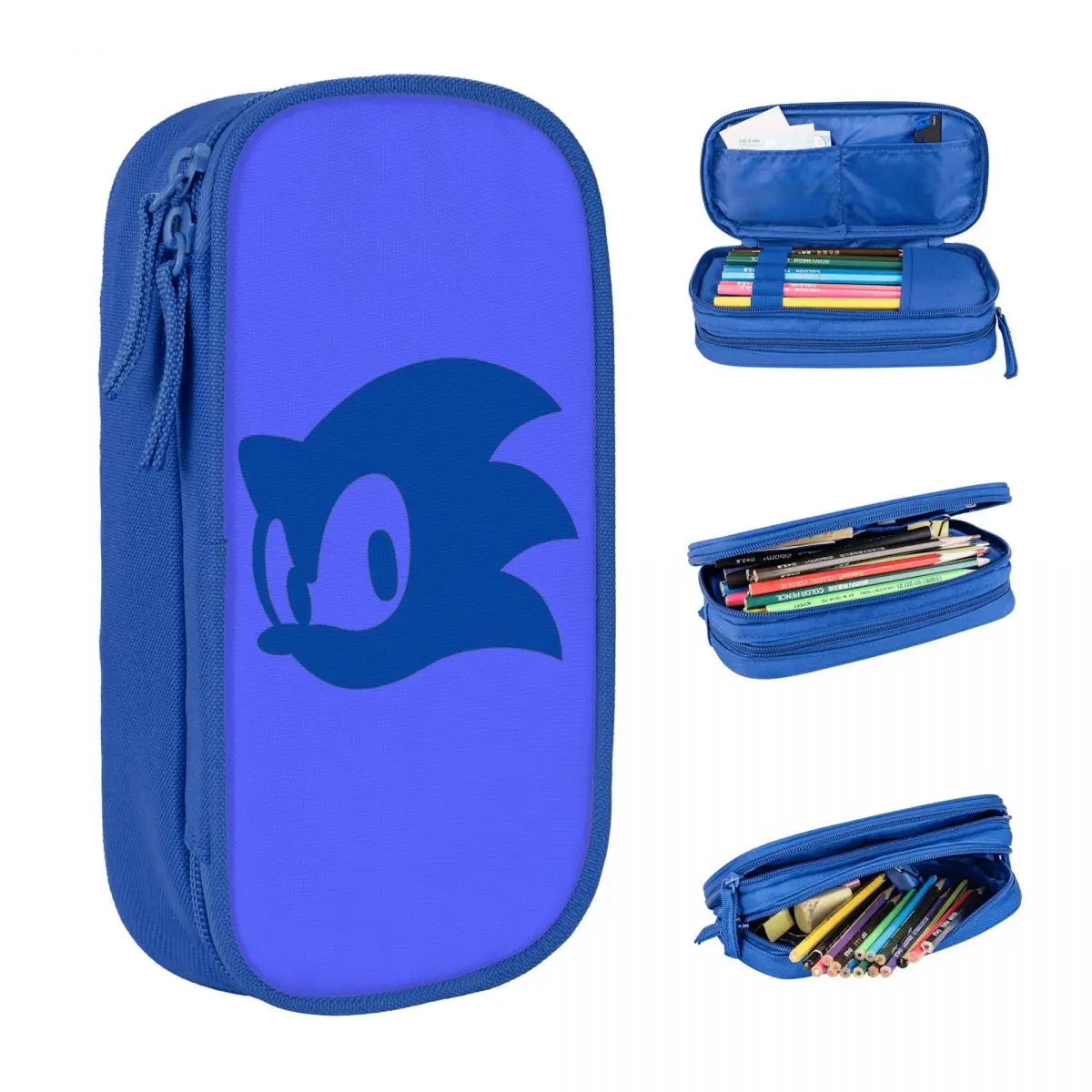 

Новинка 2025 года, пеналы с изображением Soniced Face, пеналы с героями мультфильмов, ручка для студентов, большая сумка для хранения, школьные принадлежности, подарки, канцелярские принадлежности