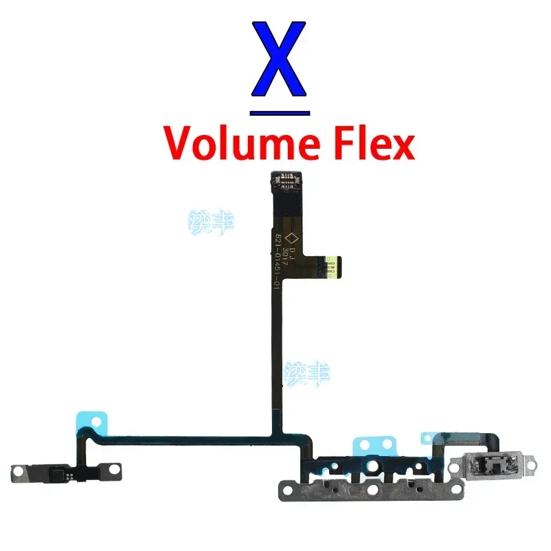 Power On Off Volume Flex for IPhone 11 12 X Xr Xs Pro Max Mini Switch Side Button Key Ribbon Silent Mute Flex Cable