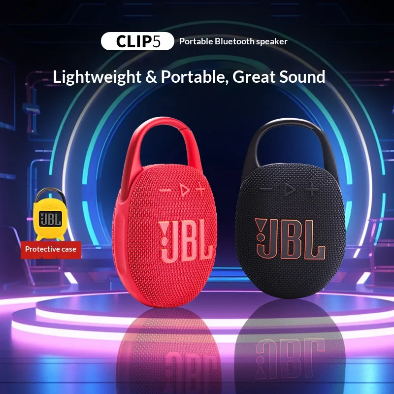 JBL CLIP5 Premium Mini Clip Bluetooth Speaker For Camping Hiking Backpack Travel